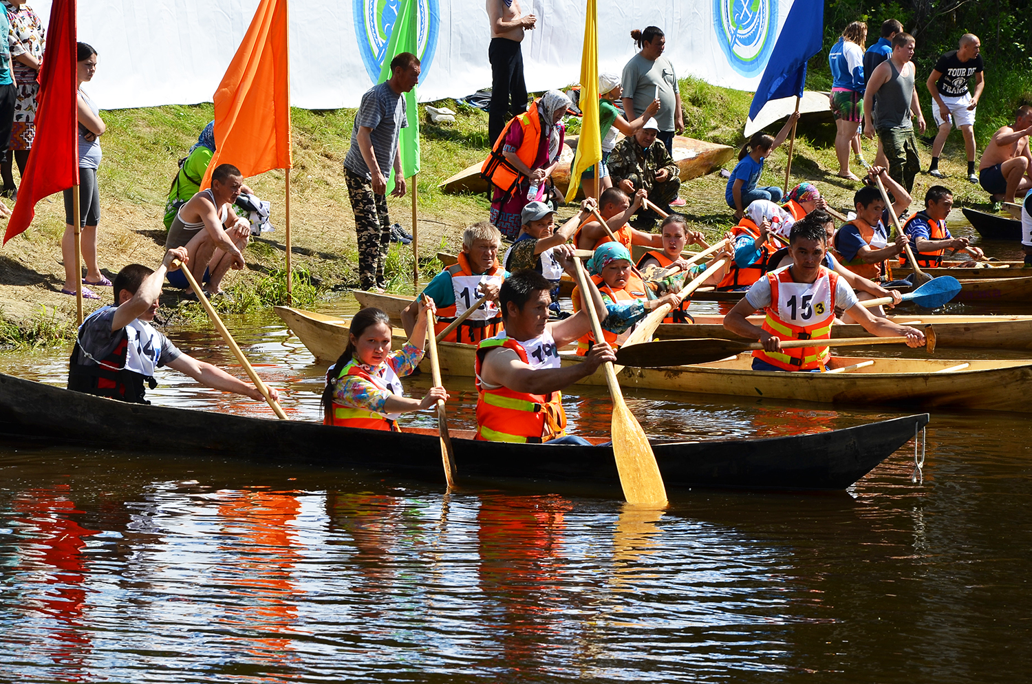 XV Международные соревнования на Кубок губернатора Югры но гребле на обласах