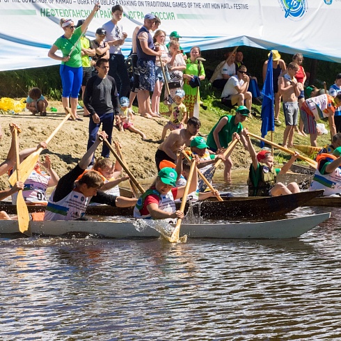 XVI Международные соревнования на Кубок губернатора Югры но гребле на обласах