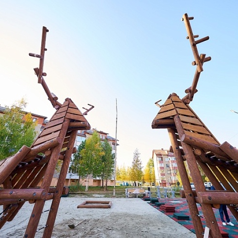 Детская площадка "Ов Хар" (Югорский дворик)