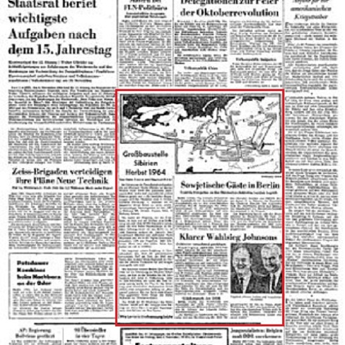 "Океан нефти" - статья из немецкой газеты «Neues Deutschland» 